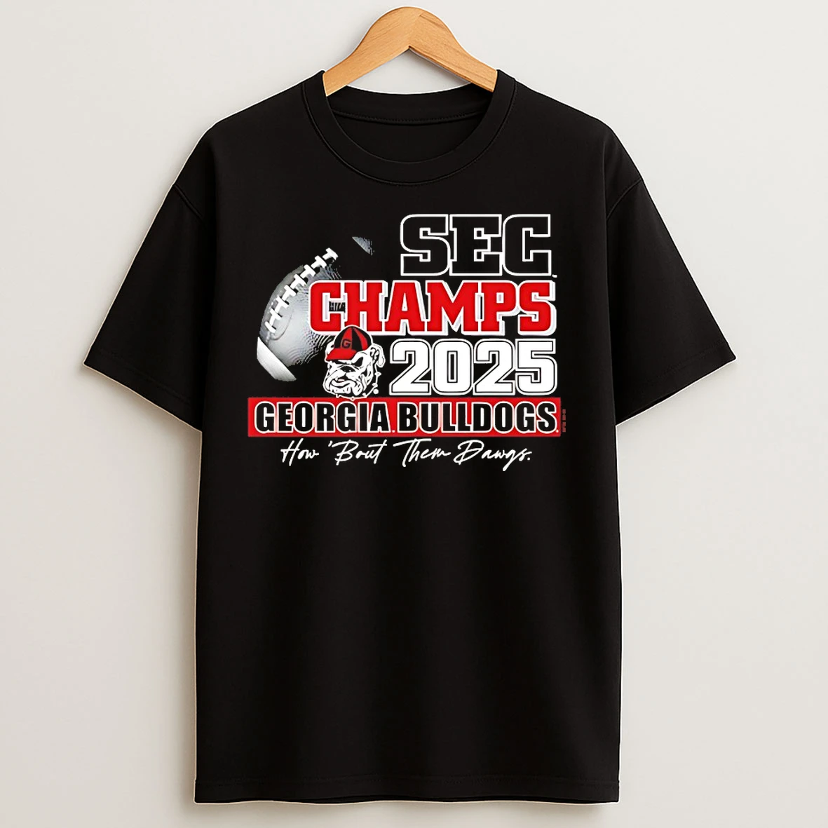 Classic Georgia Bulldogs 2025 Sec Champions How About Them Dawgs T Shirts