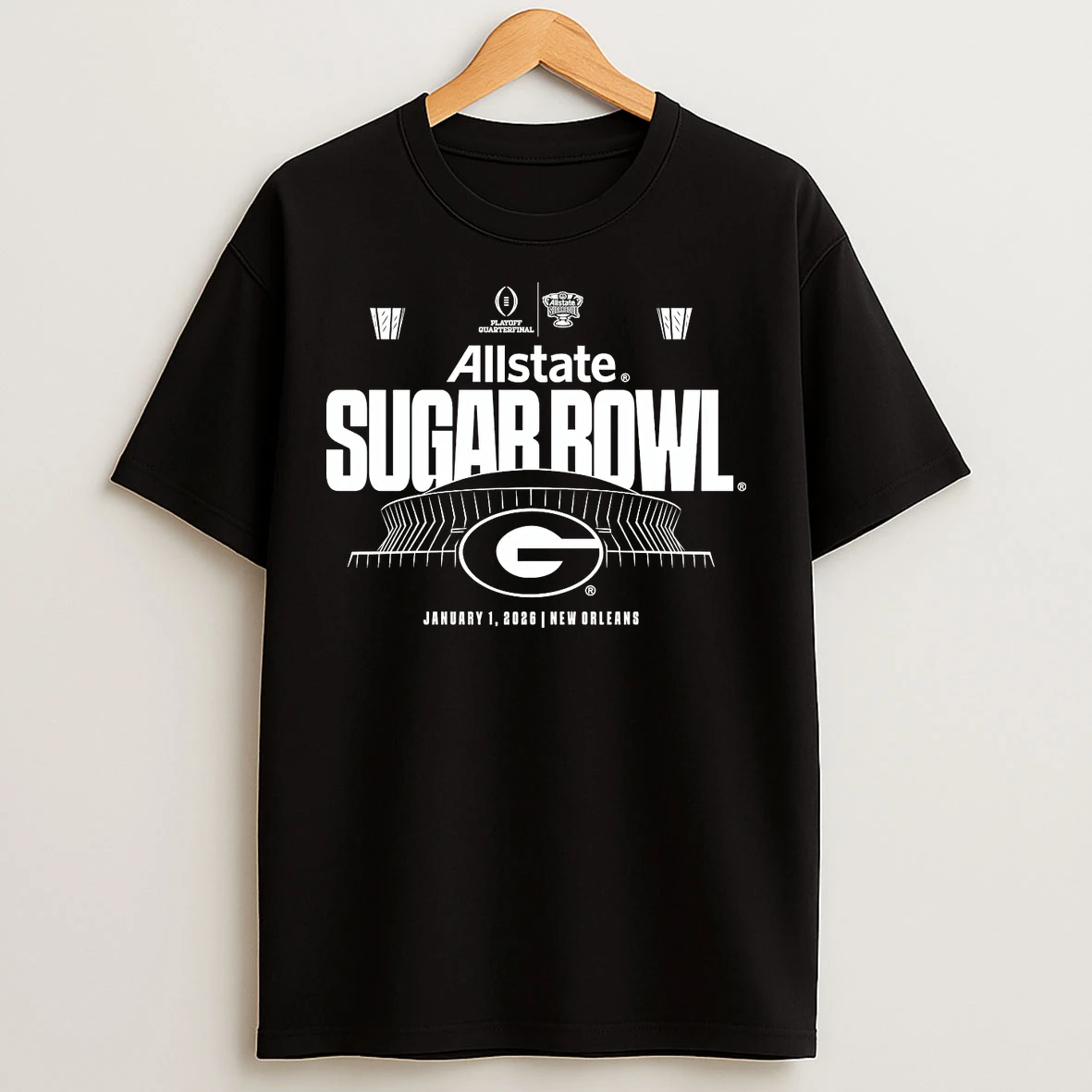 Classic Georgia Bulldogs 2026 Allstate Sugar Bowl T Shirts