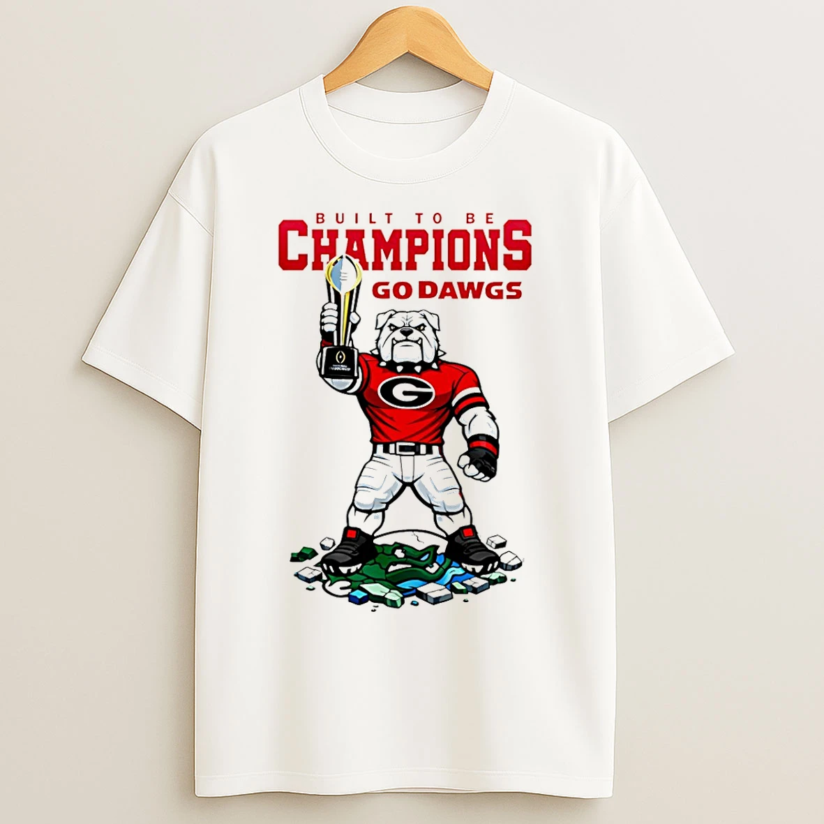 Classic Georgia Bulldogs 2026 Cfp Built To Be Champions Go Dawgs T Shirts