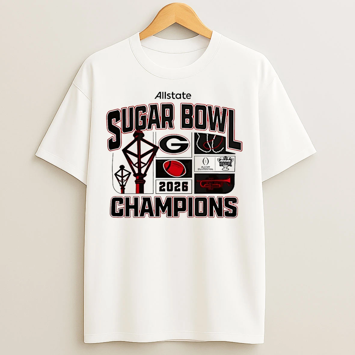 Classic Georgia Bulldogs 2026 Sugar Bowl Champions T Shirts