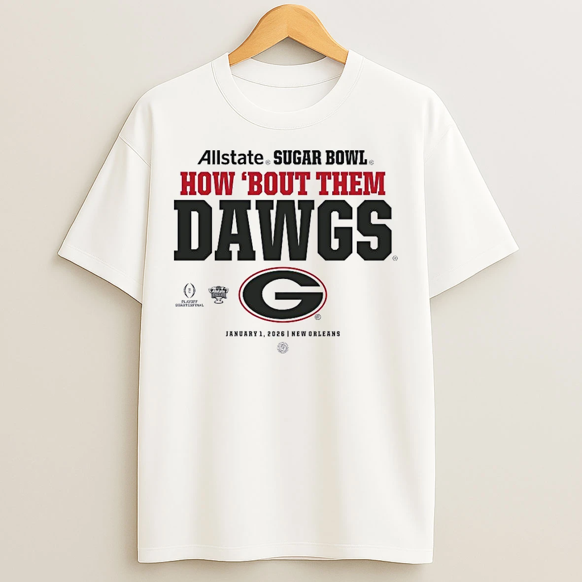 Classic Georgia Bulldogs Allstate Sugar Bowl 2025 How Bout Them Dawgs T Shirts