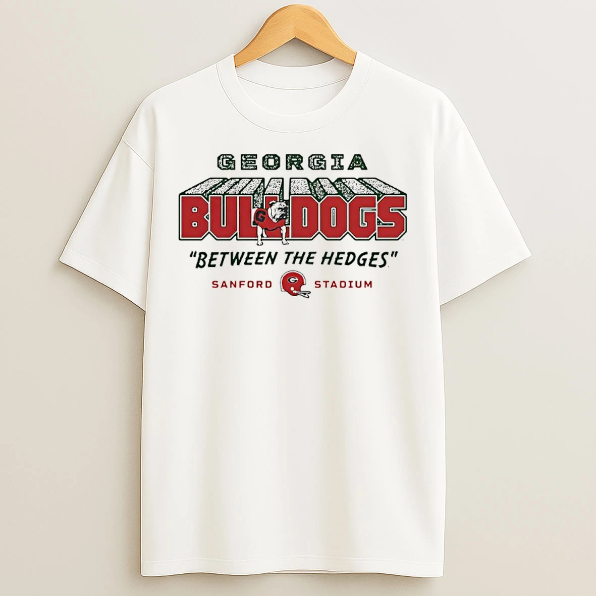 Classic Georgia Bulldogs Football Between The Hedges T Shirts