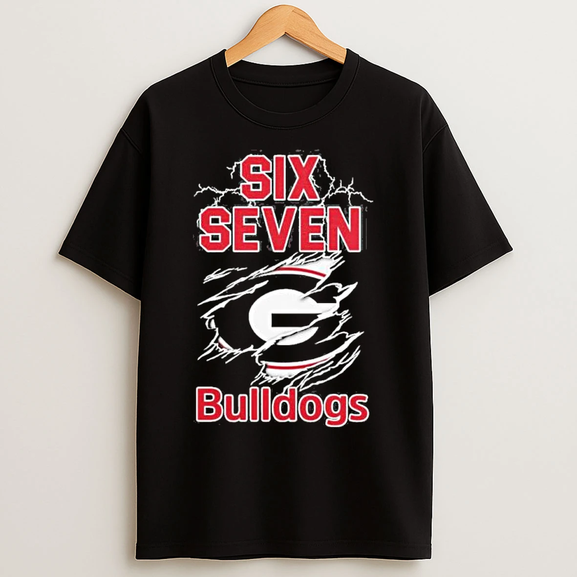 Classic Georgia Bulldogs Six Seven T Shirts