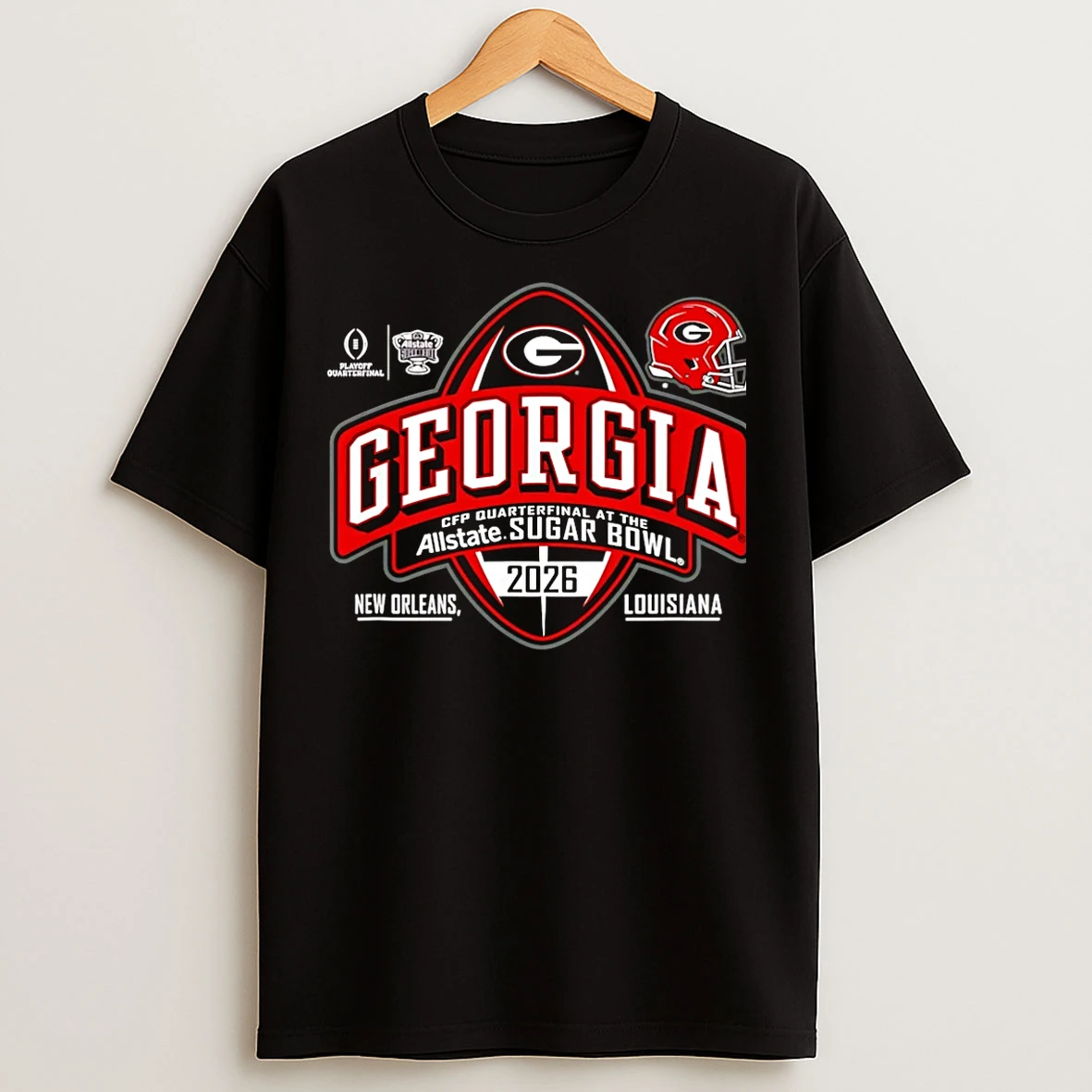 Classic Georgia Bulldogs Sugar Bowl 2025 2026 Cfp Quarterfinal Allstate Sugar Bowl Christmas T Shirts