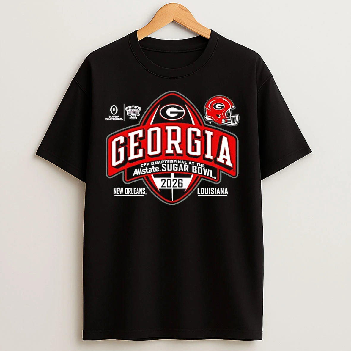 Classic Georgia Bulldogs Sugar Bowl 2025 2026 Cfp Quarterfinal Allstate Sugar Bowl T Shirts