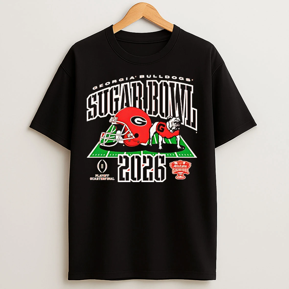 Classic Georgia Bulldogs Sugar Bowl Playoff Quarterfinal 2026 T Shirts