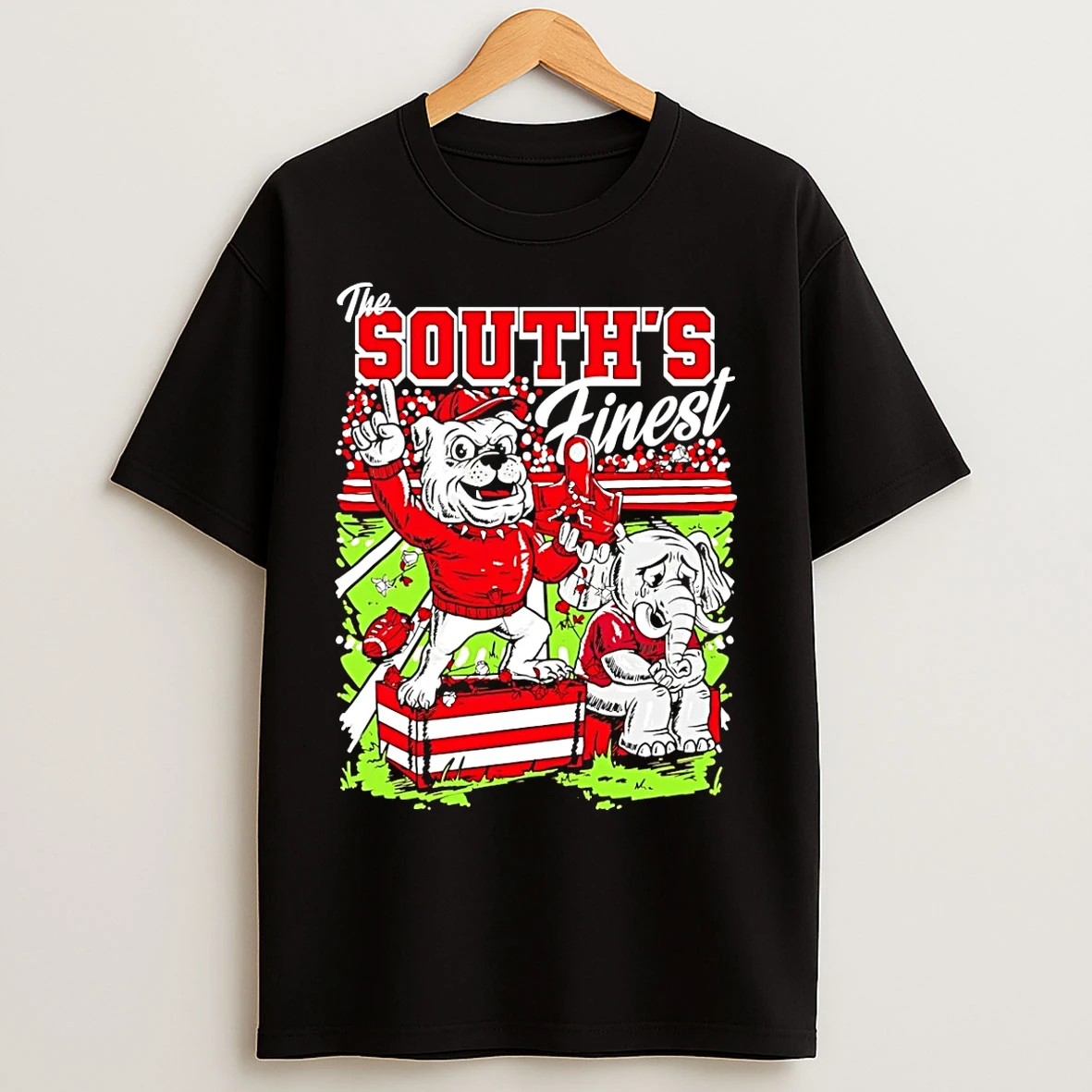 Classic Georgia Bulldogs The Souths Finest Dawg Mascot T Shirts