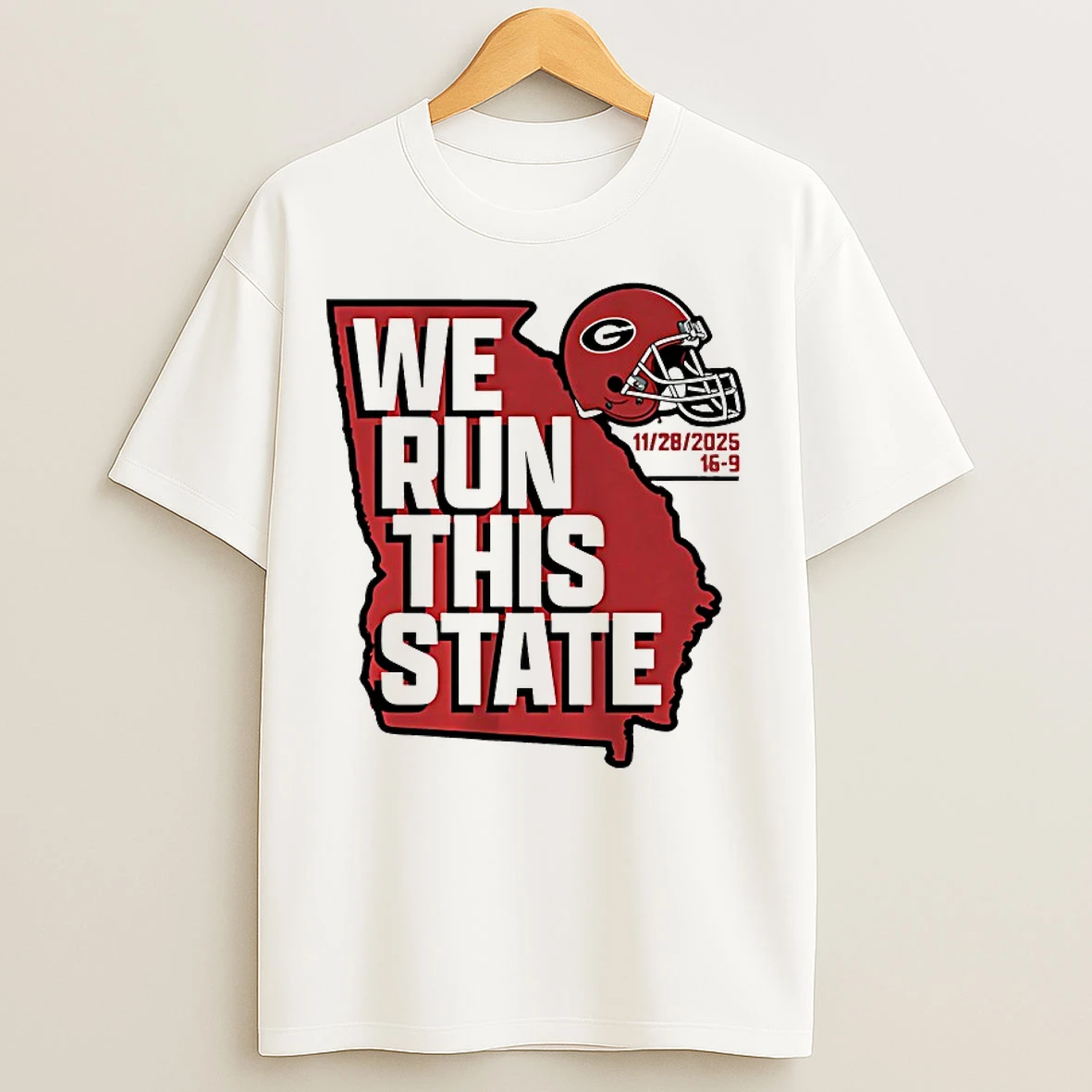 Classic Georgia Bulldogs We Run This State 2025 T Shirts