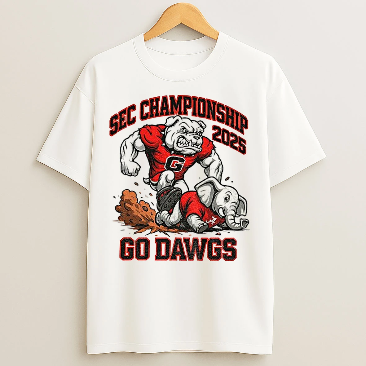 Classic Georgia Bulldogs Beat Alabama Crimson Tide Sec Championship 2025 Go Dawgs T Shirts