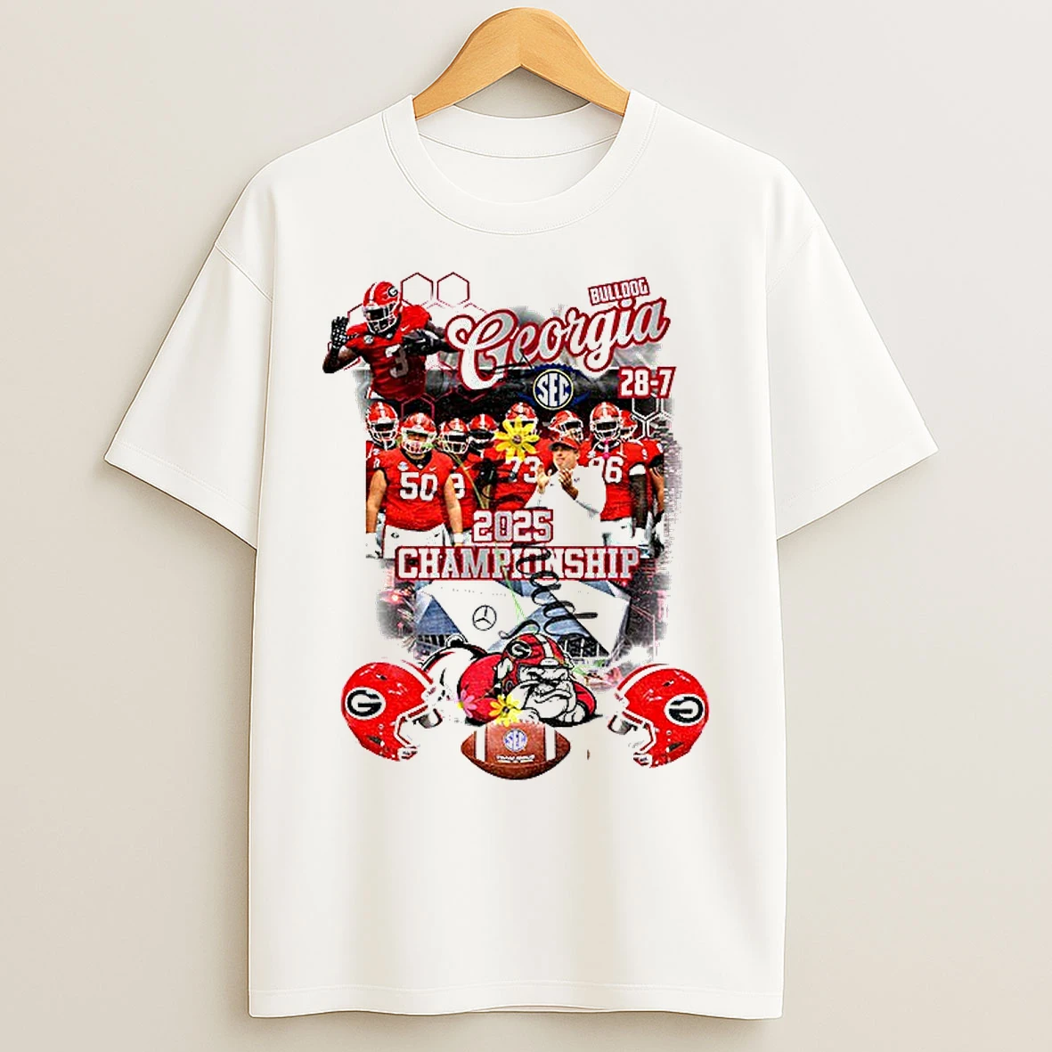 Classic Georgia Bulldogs Football 2025 Sec Championship T Shirts