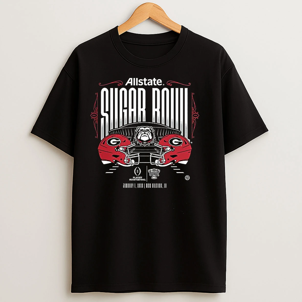 Classic Georgia Bulldogs Vs Georgia Bulldogs 2025 Allstate Sugar Bowl Helmet T Shirts