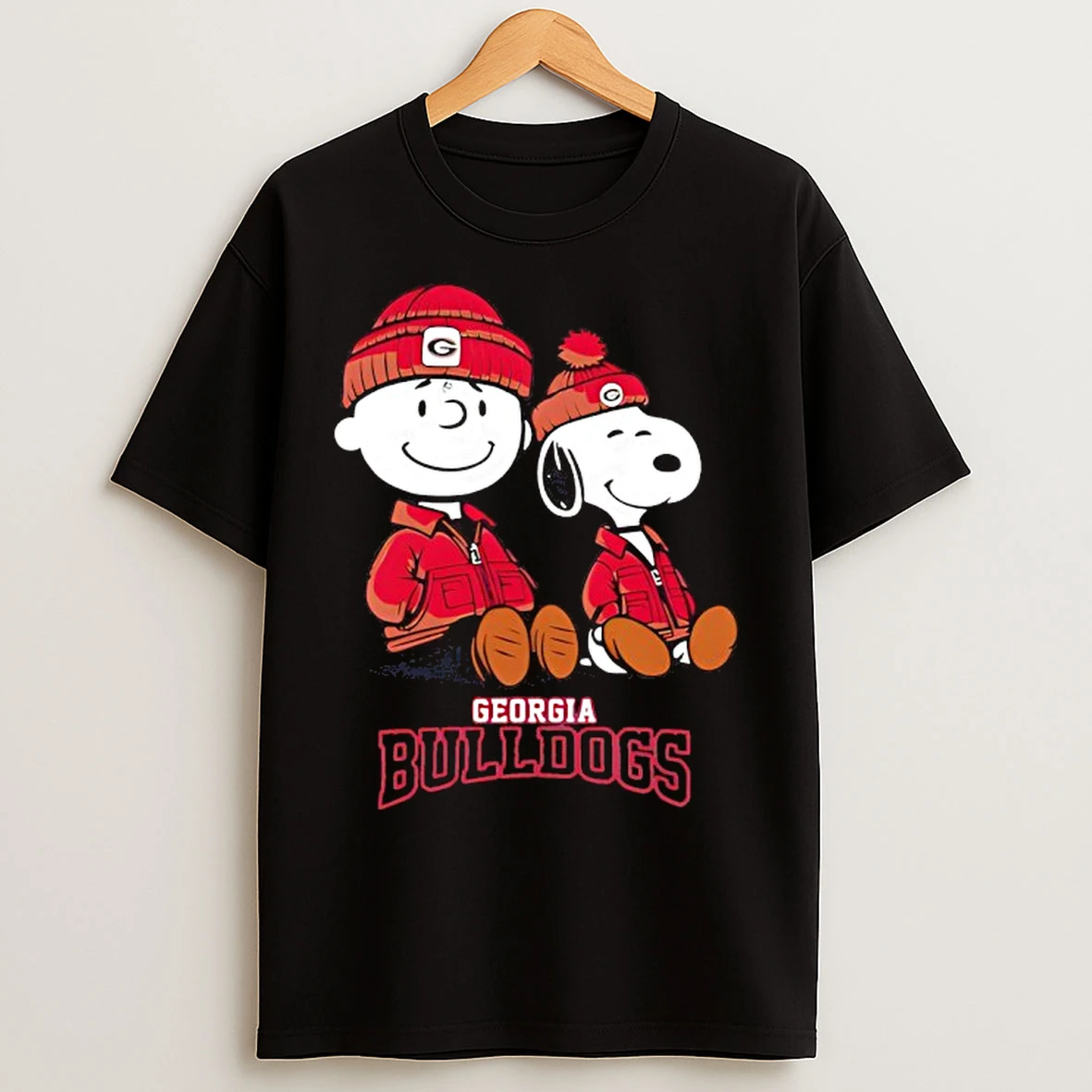 Classic Georgia Bulldogs X Snoopy And Charlie Brown T Shirts