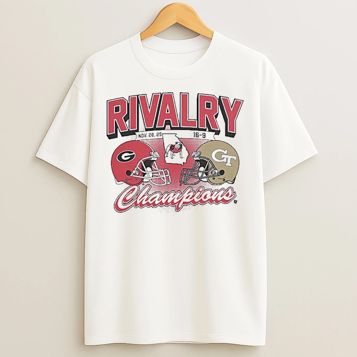 Classic Georgia Football Rivalry Champions 2025 Beat Georgia Tech T Shirts