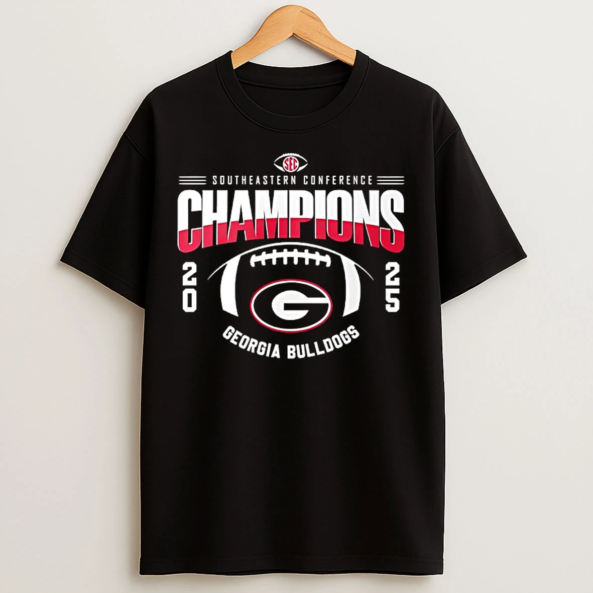 Classic Georgia Football X Sec Champions 2025 Southeastern Conference T Shirts