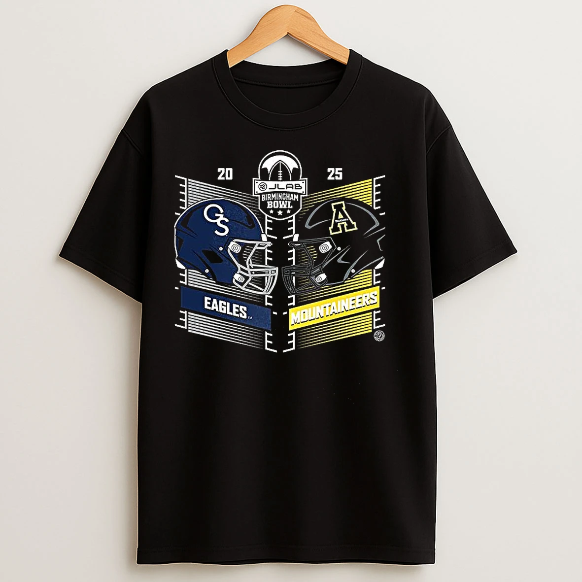Classic Georgia Southern Eagles Vs Appalachian State Mountaineers 2025 Birmingham Bowl T Shirts