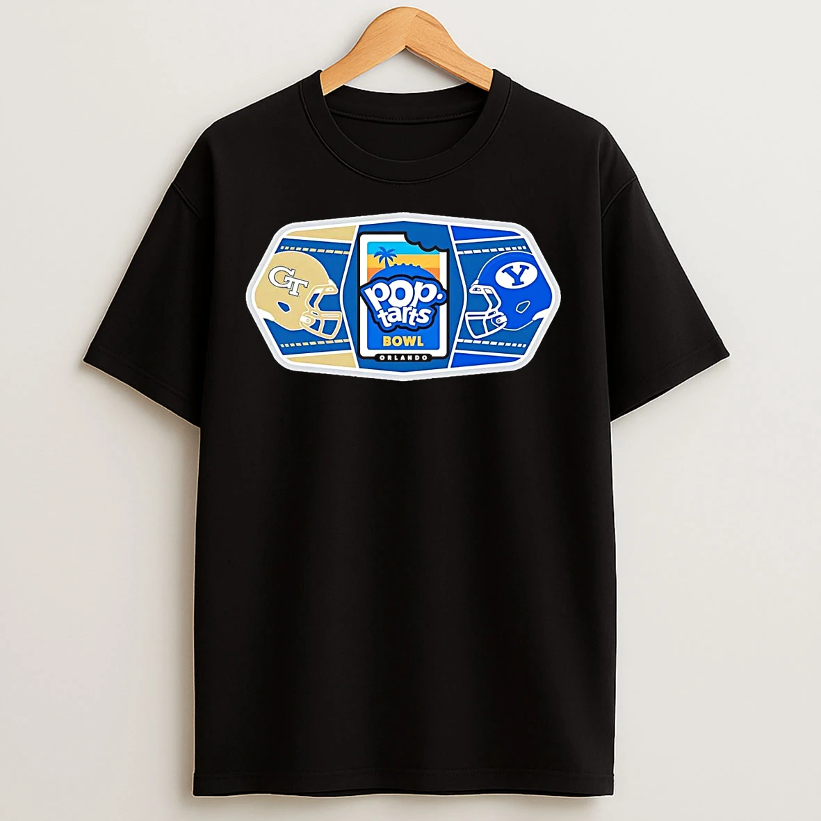 Classic Georgia Tech Yellow Jackets Vs Byu Cougars 2025 Pop Tarts Bowl Helmet T Shirts