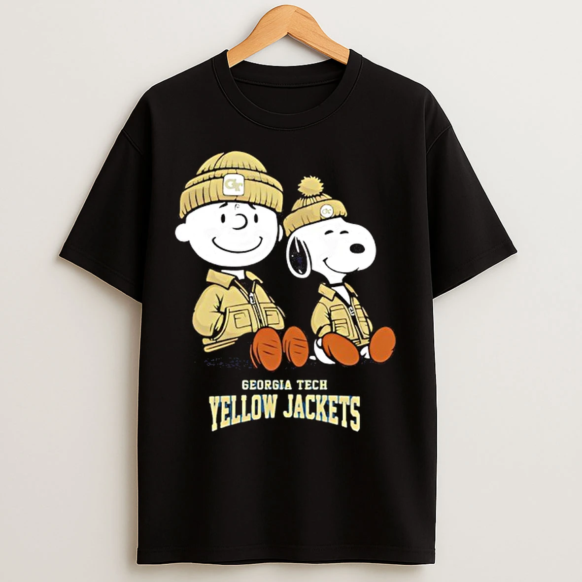 Classic Georgia Tech Yellow Jackets X Snoopy And Charlie Brown T Shirts