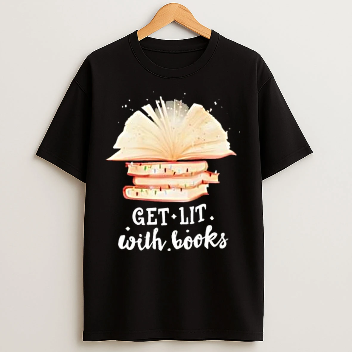 Classic Get Lit With Love Book Christmas Tree Stylish T Shirts