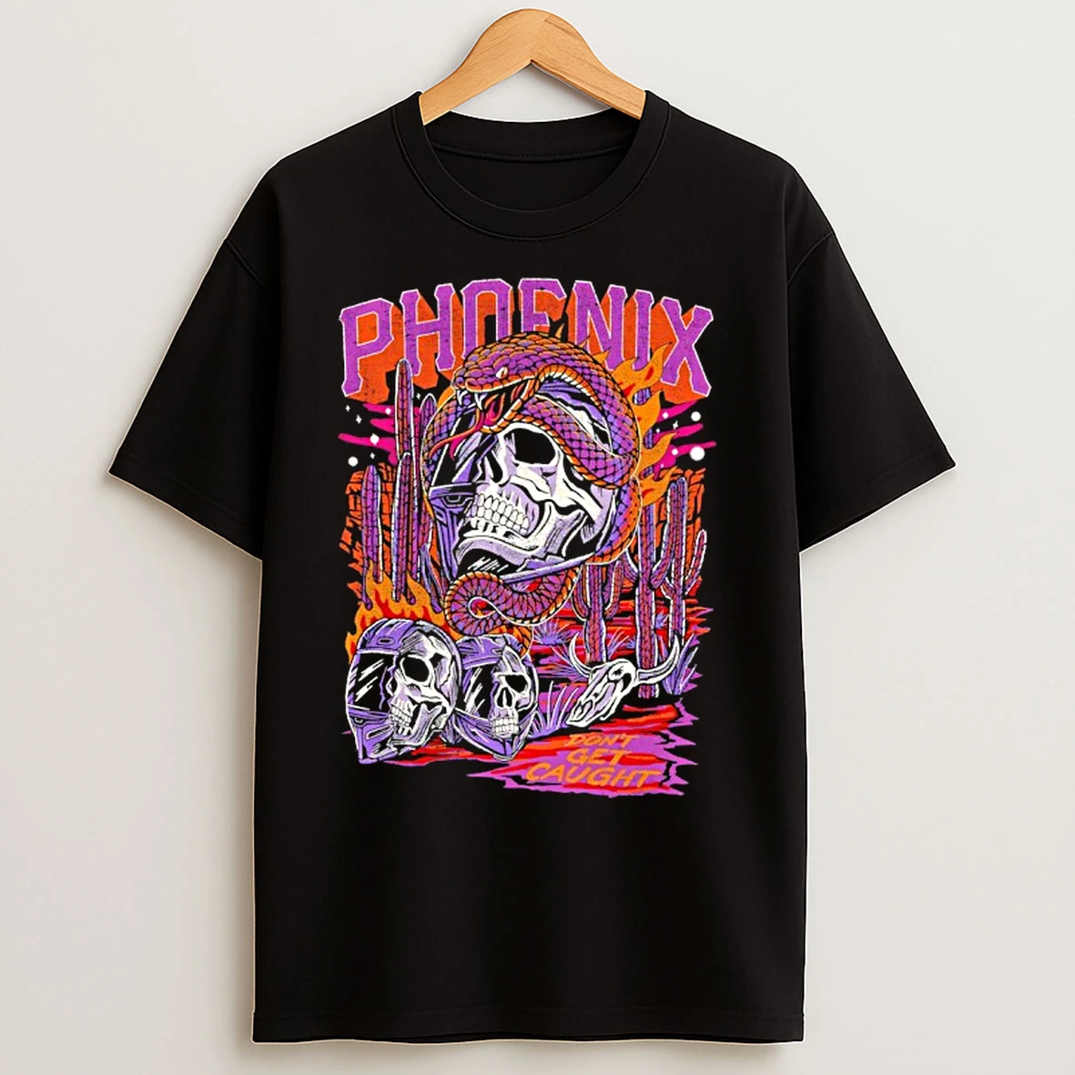 Classic Ghost Phoenix Dont Get Caught Skull T Shirts