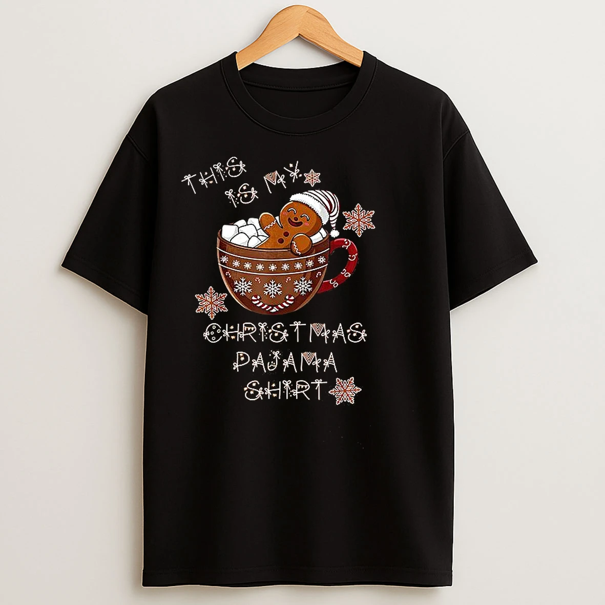Classic Gingerbread This Is My Christmas Pajama T Shirts