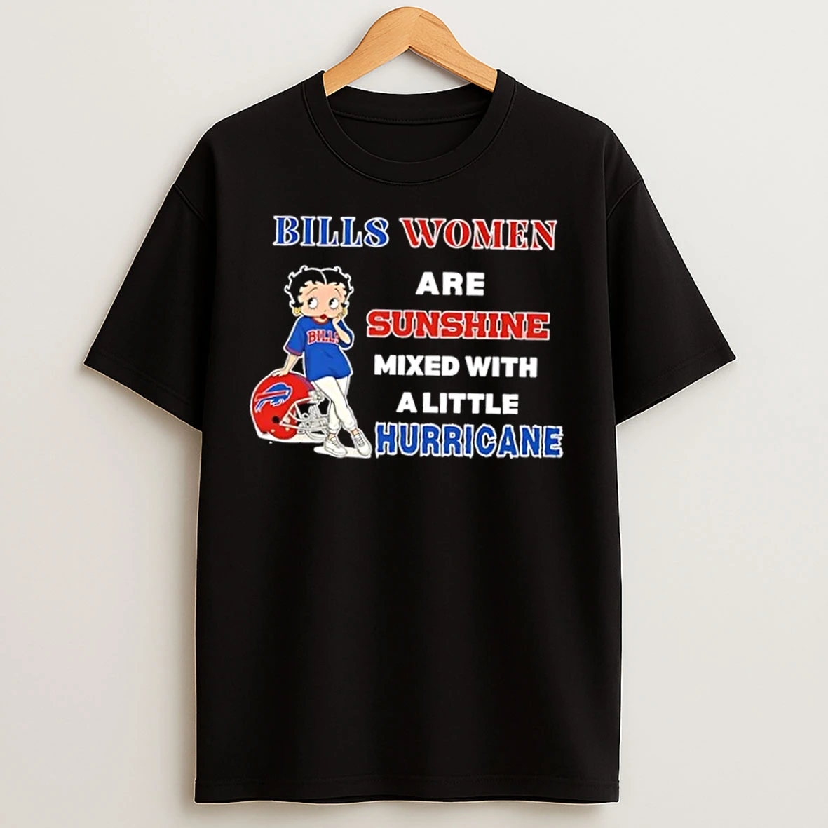Classic Girl Fans Buffalo Bills Women Are Sunshine Mixed With A Little Hurricane T Shirts