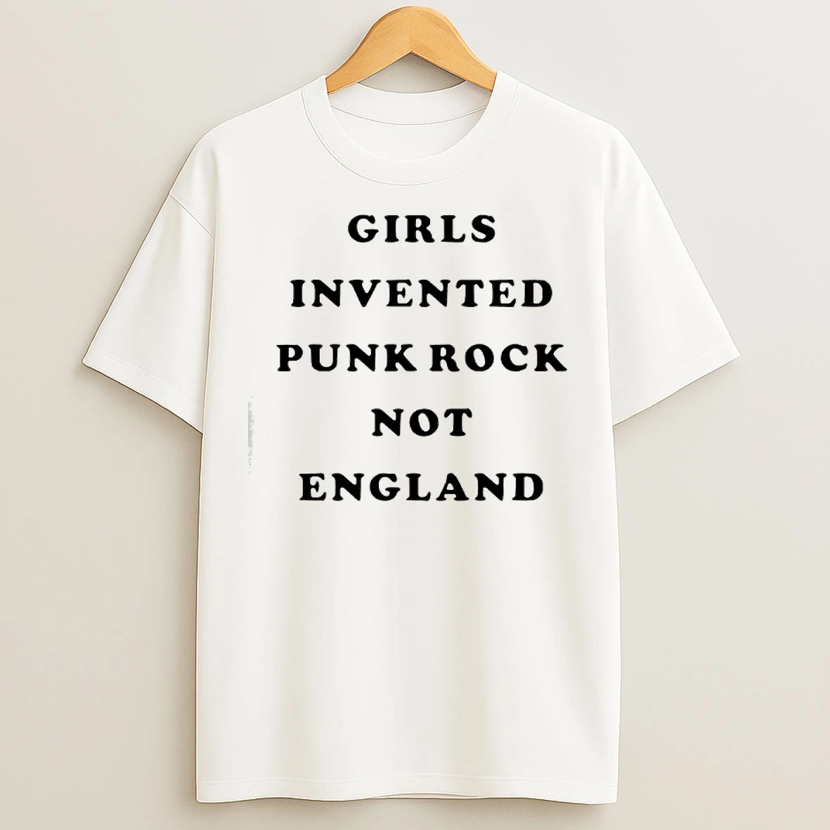 Classic Girls Invented Punk Rock Not England T Shirts