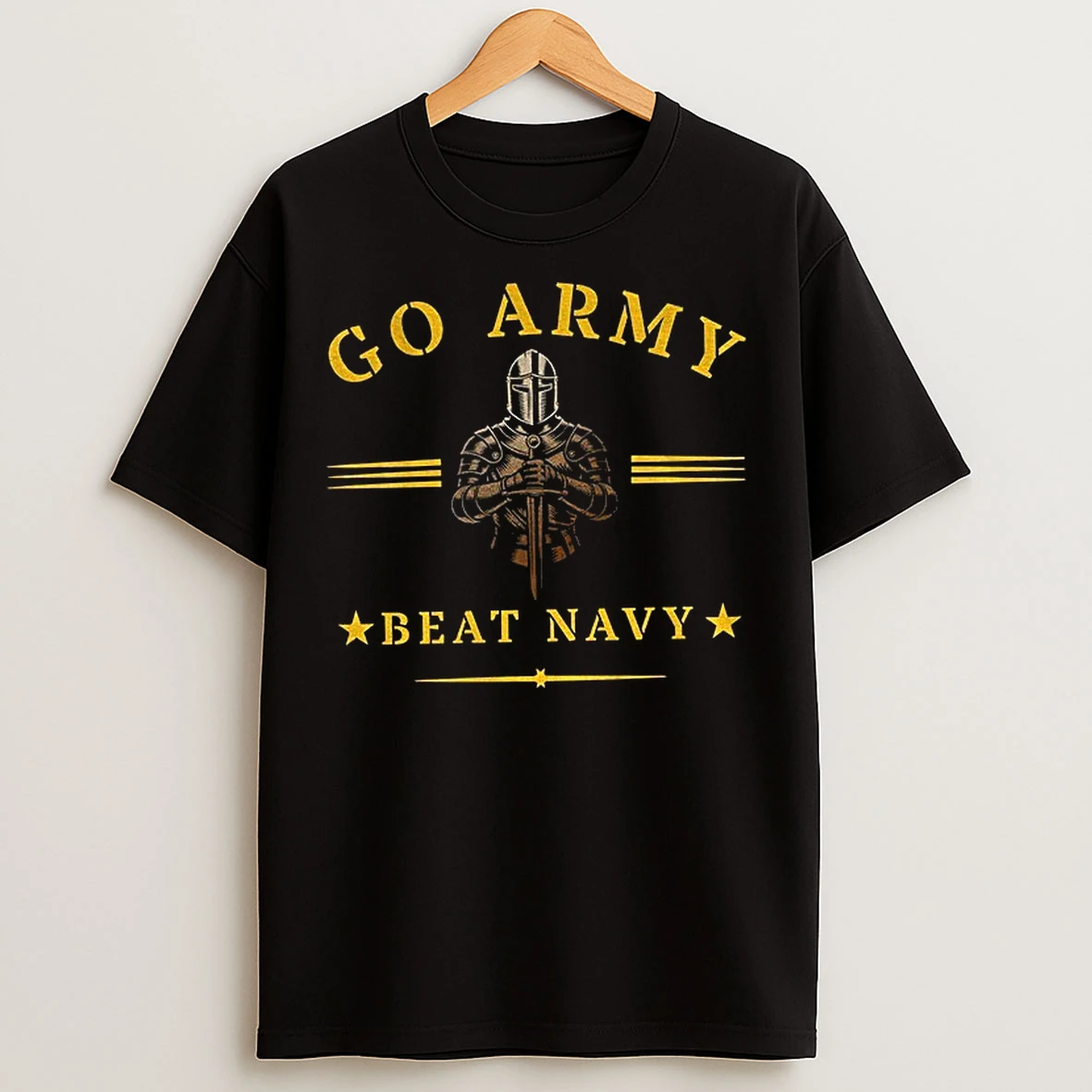 Classic Go Army Beat Navy Army Family Vintage Knight T Shirts