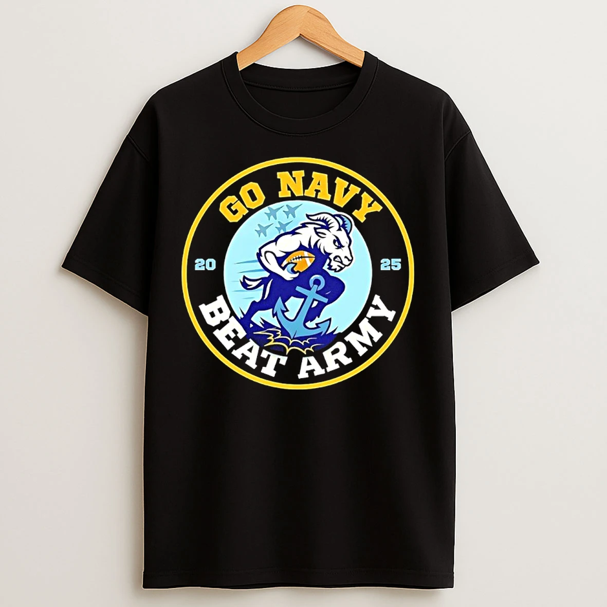 Classic Go Navy Beat Army Navy Midshipmen Cic Trophy Champions 2025 T Shirts