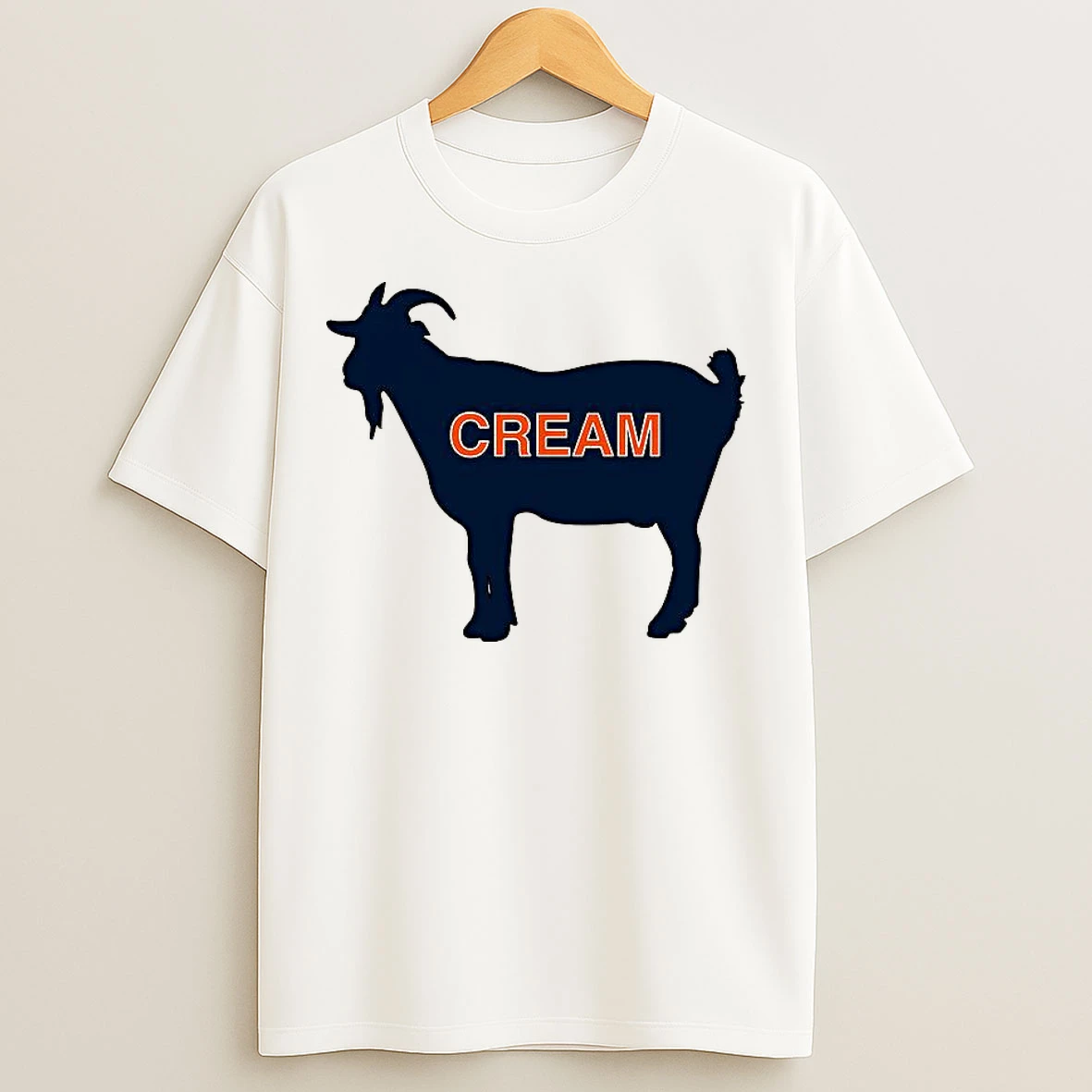 Classic Goat Cream Chicago Bears T Shirts