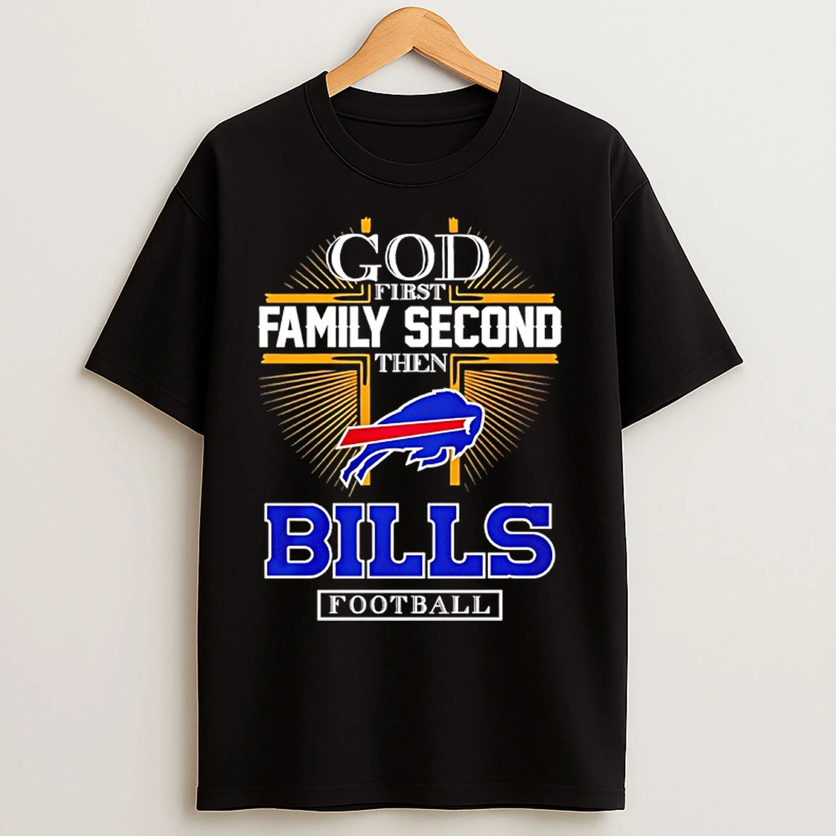Classic God First Family Second Then Buffalo Bills Football 2025 T Shirts