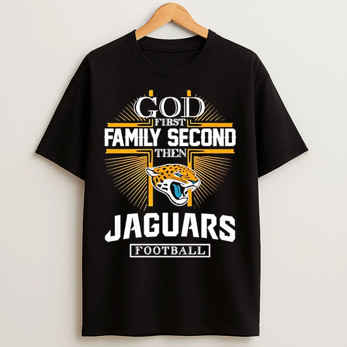 Classic God First Family Second Then Jacksonville Jaguars Football 2025 T Shirts