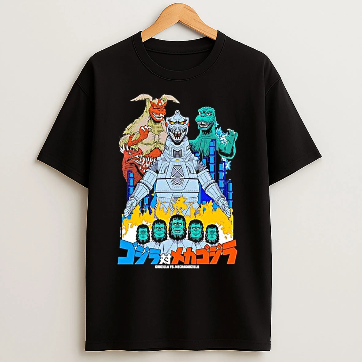Classic Godzilla Vs Mechagodzilla 1974 Film 20th Anniversary Okinawan Monster God King Caesar T Shirts