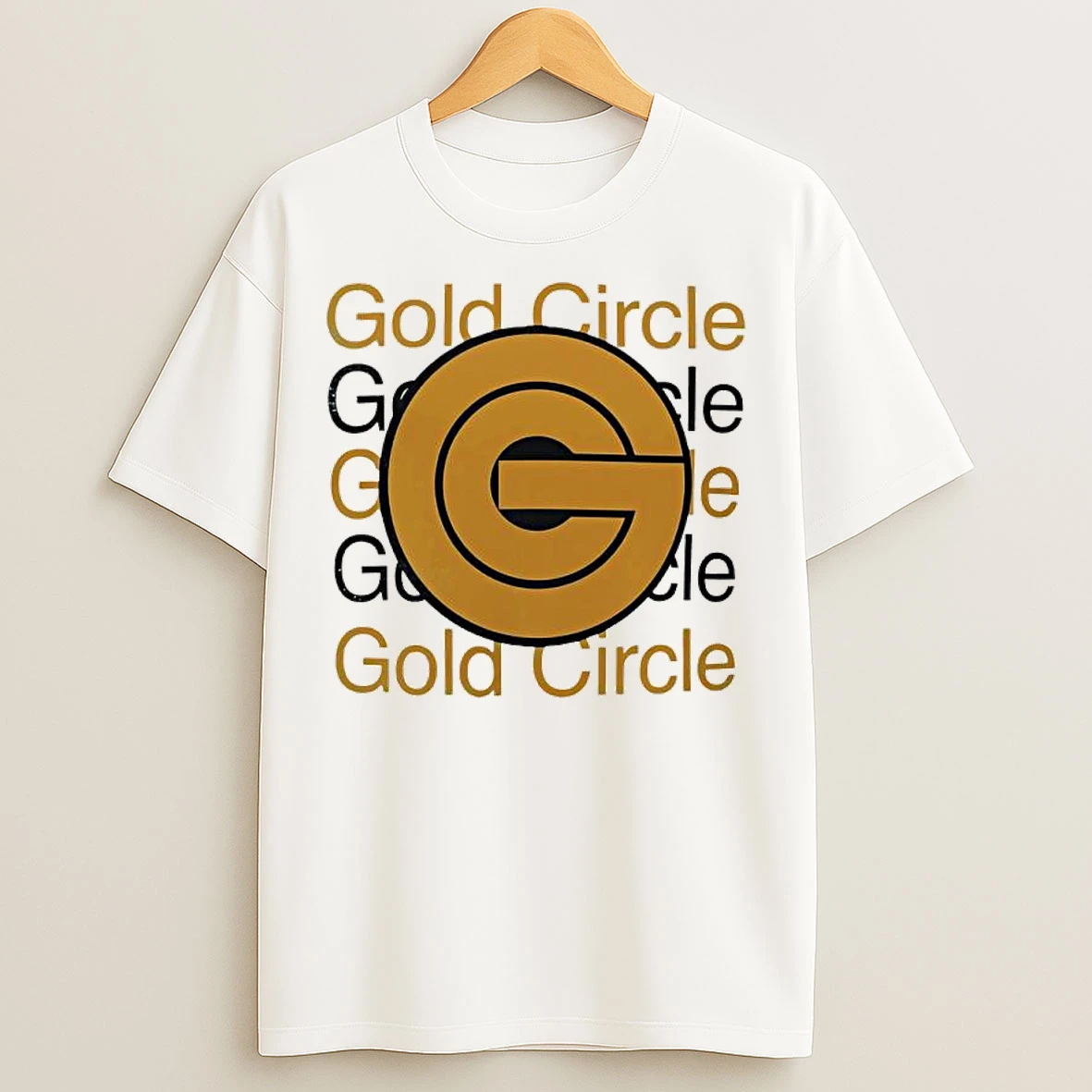Classic Gold Circle Logo T Shirts
