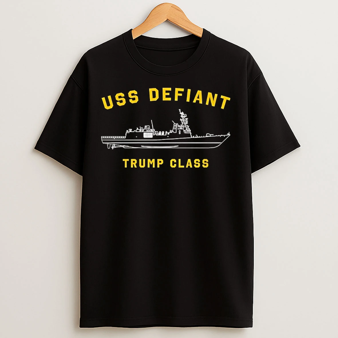 Classic Golden Fleet Uss Defiant Trump Class T Shirts