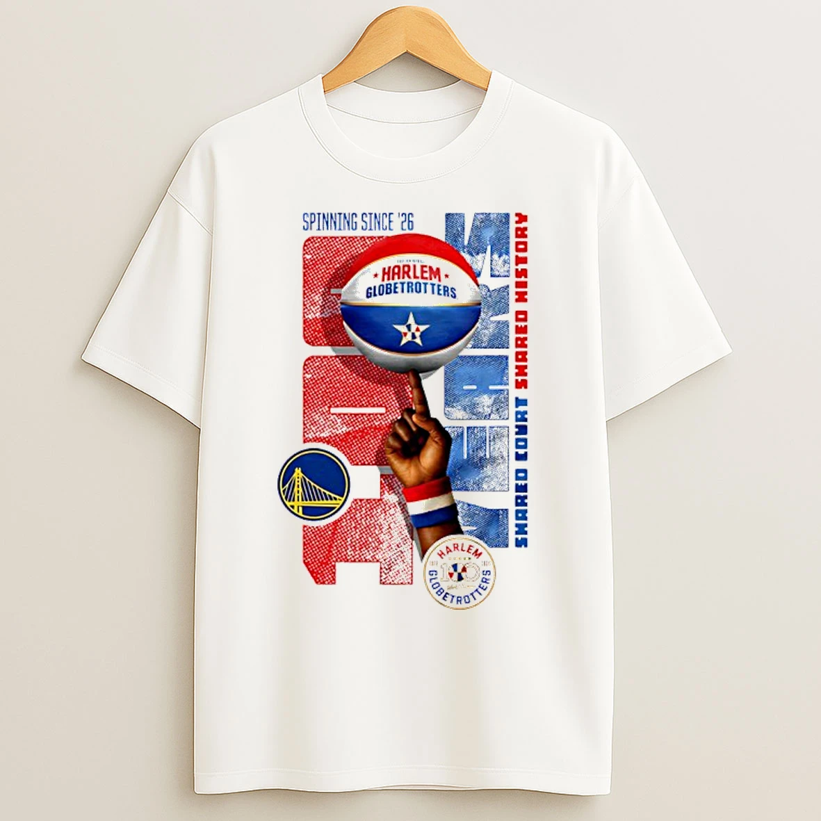 Classic Golden State Warriors X Harlem Globetrotters Spinning Since 26 T Shirts