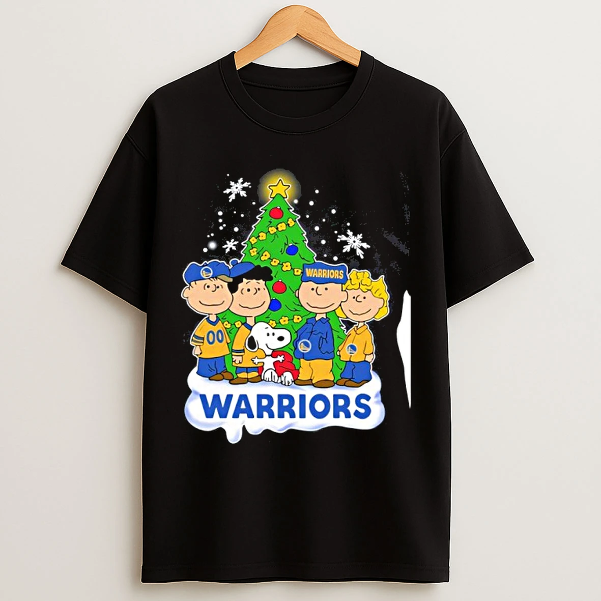 Classic Golden State Warriors X Snoopy The Peanuts Holiday Christmas T Shirts