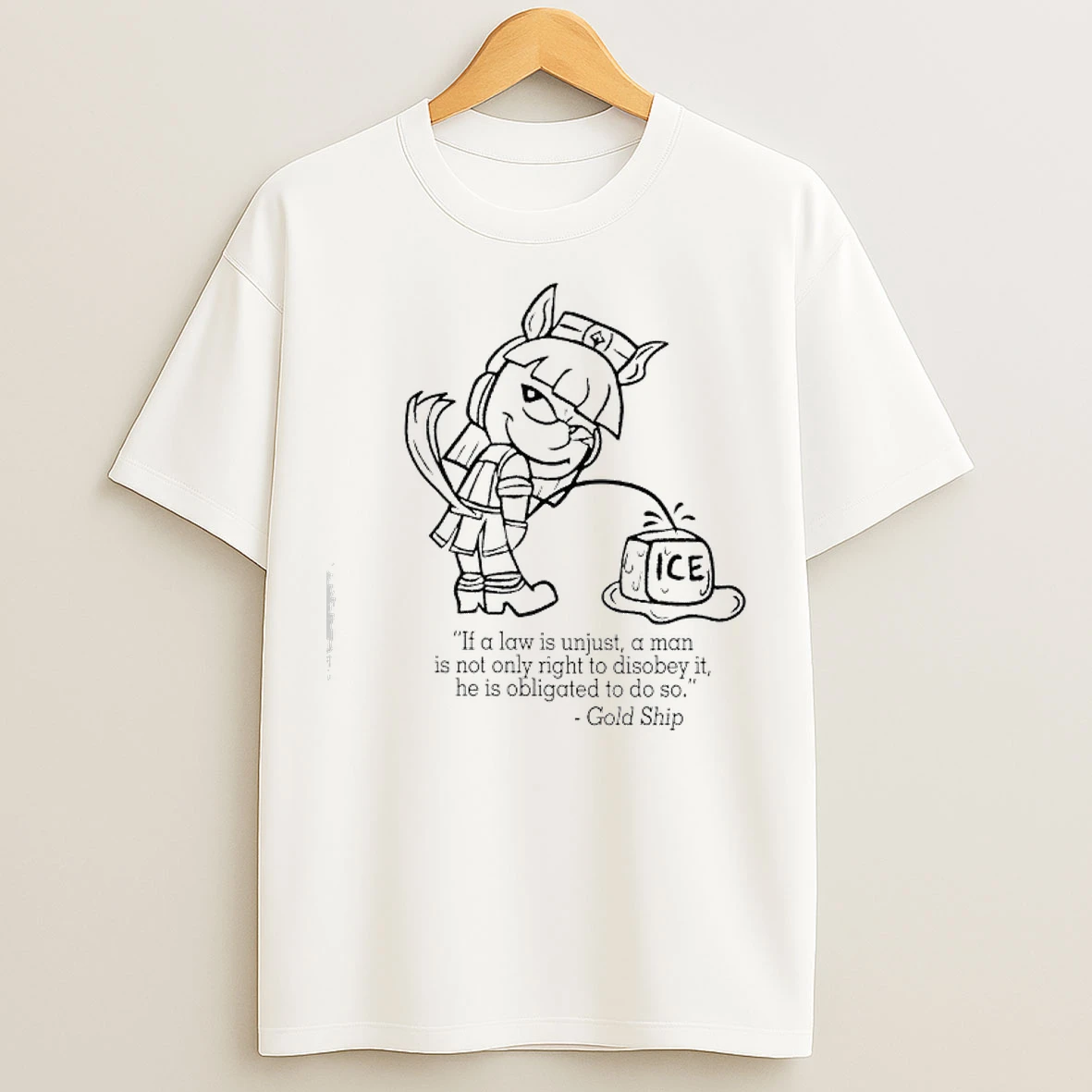 Classic Golshis Law Ice If A Law Is Unjust A Man Is Not Only Right To Disobey It He Is Obligated To Do So T Shirts