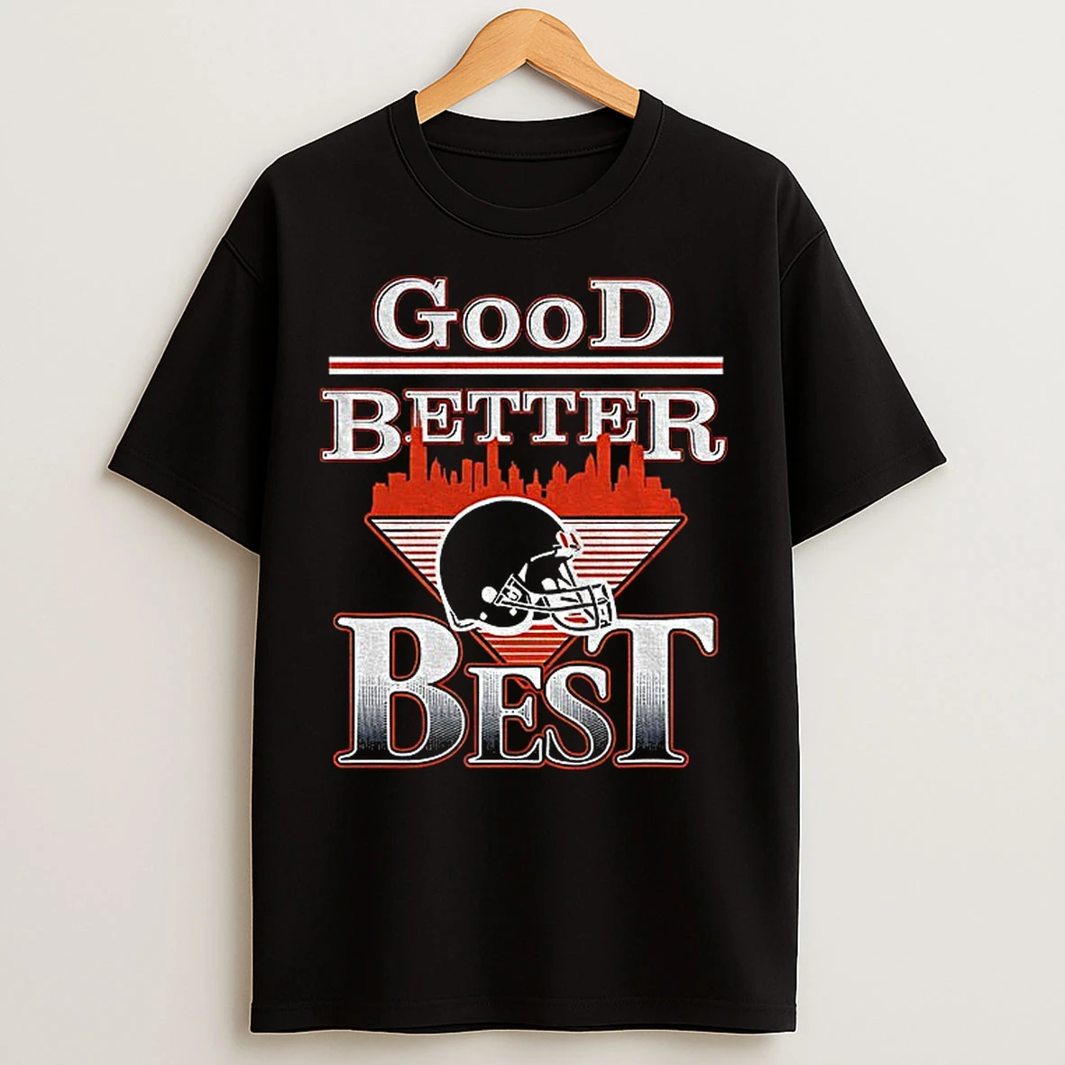 Classic Good Better Best Chicago Bear Helmet City Skyline Nfl Football T Shirts