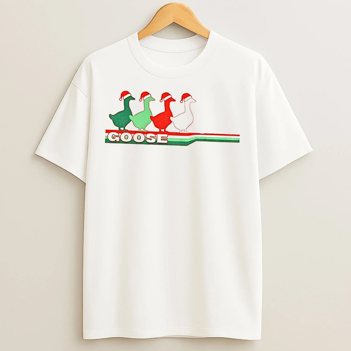 Classic Goose The Band Santa Hat Merry Christmas T Shirts
