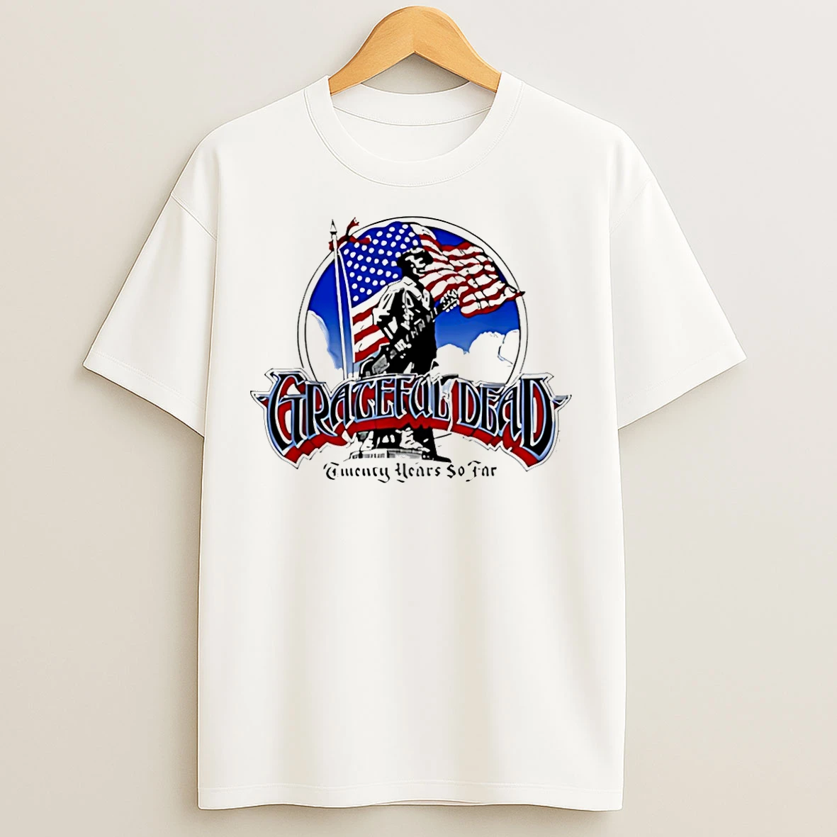 Classic Grateful Dead Twenty Years So Far American Flag T Shirts