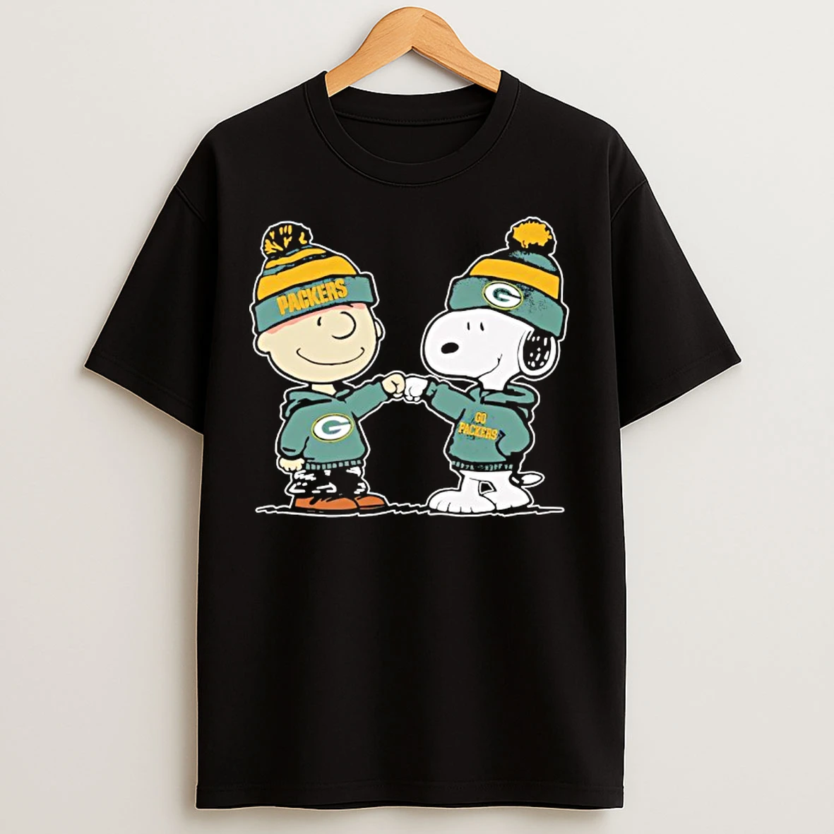 Classic Green Bay Packers Snoopy And Charlie Brown Best Friends T Shirts