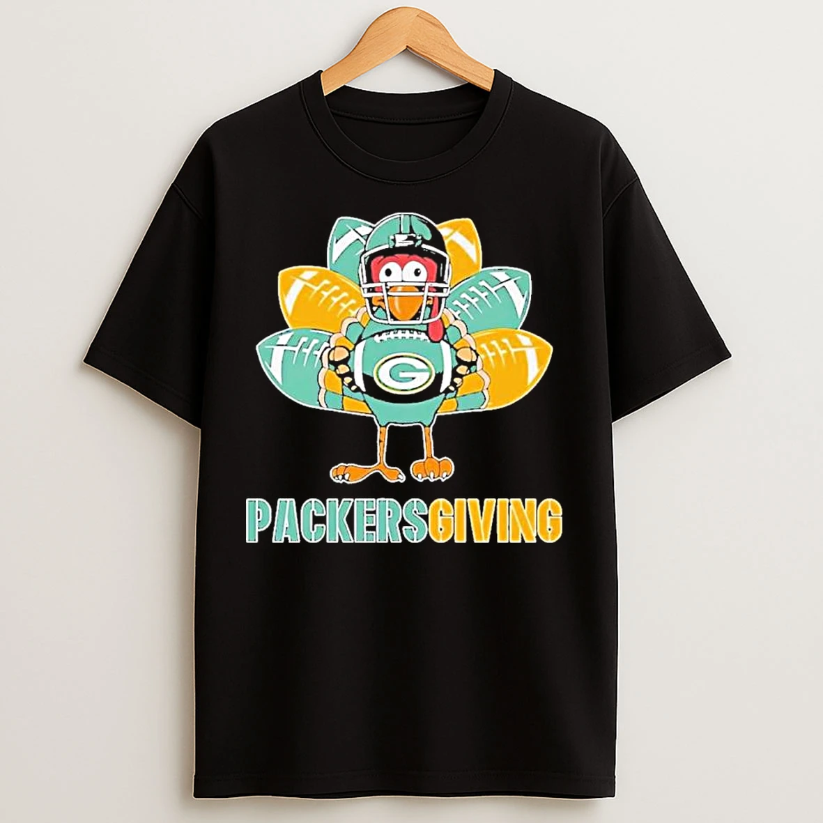Classic Green Bay Packers Touchdowns And Turkey Thanksgiving 2025 T Shirts