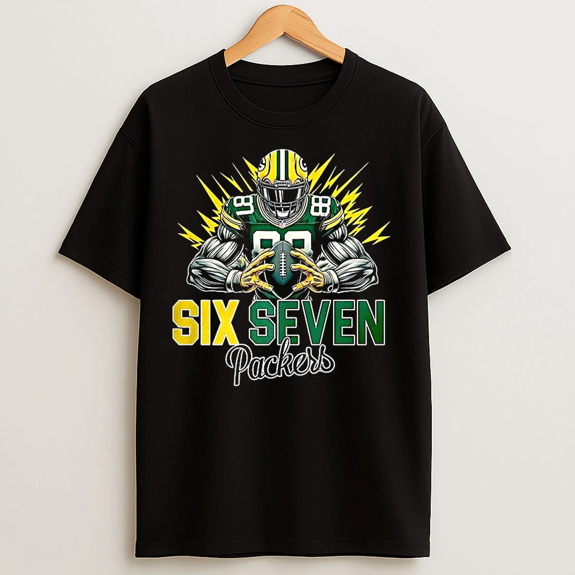 Classic Green Bay Packers Football Six Seven Graphic T Shirts