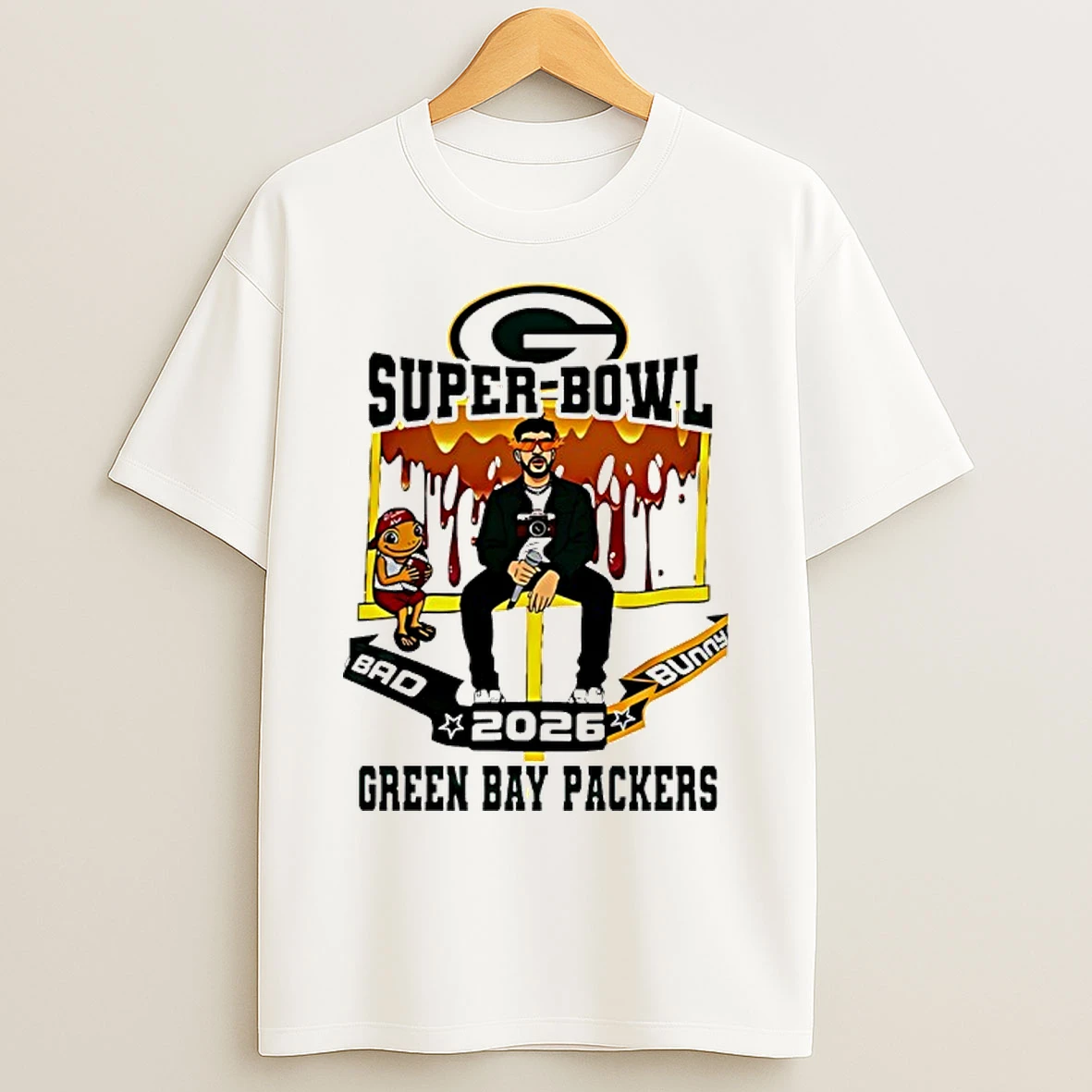 Classic Green Bay Packers X Bad Bunny Super Bowl 2026 T Shirts