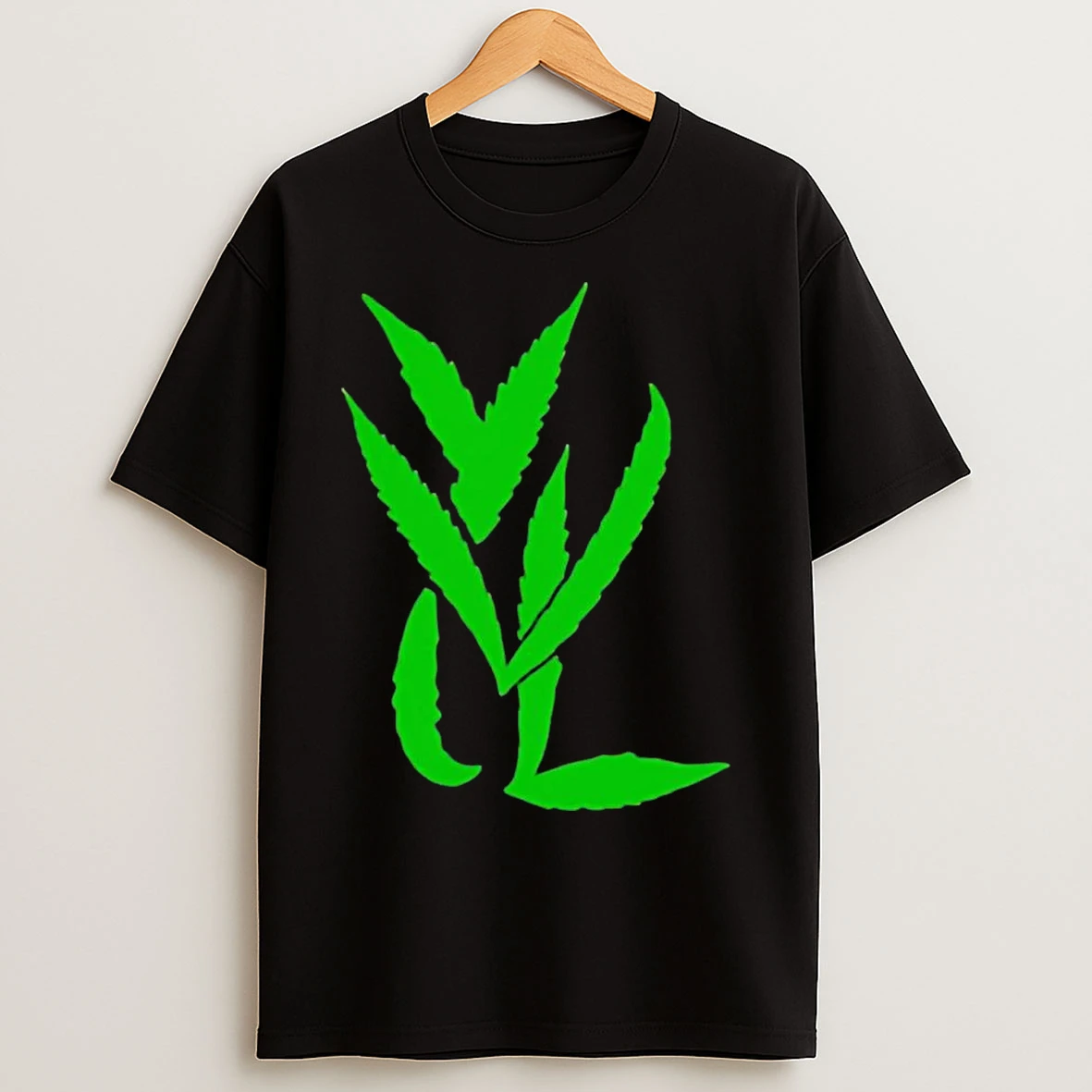 Classic Green On Black T Shirts