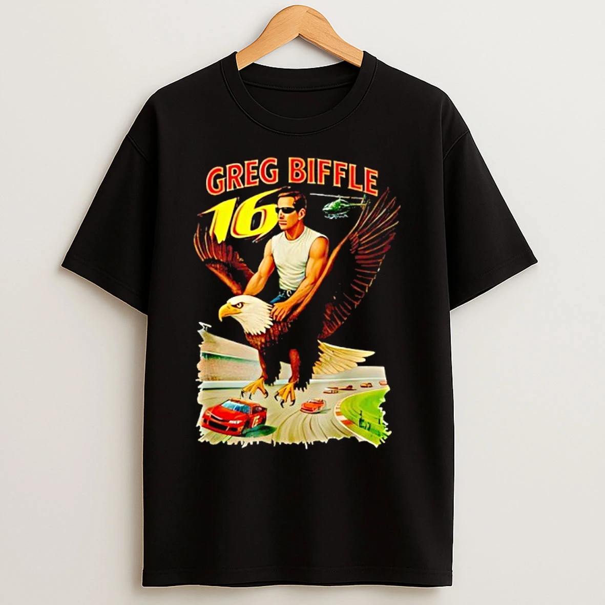 Classic Greg Biffle 16 Eagle Man Graphic T Shirts