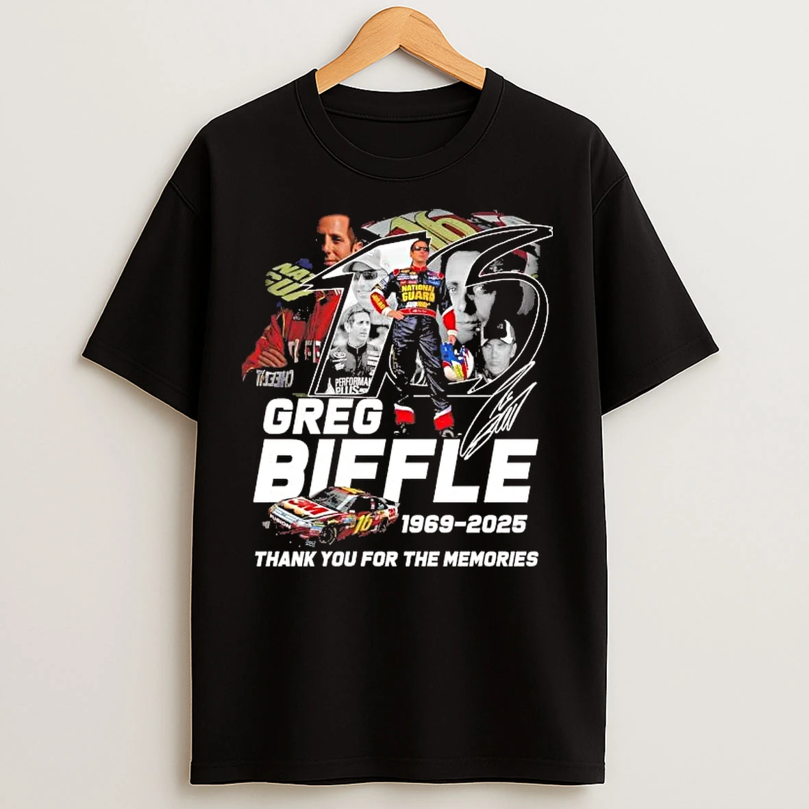 Classic Greg Biffle 1969 2025 Thank You For The Memories T Shirts