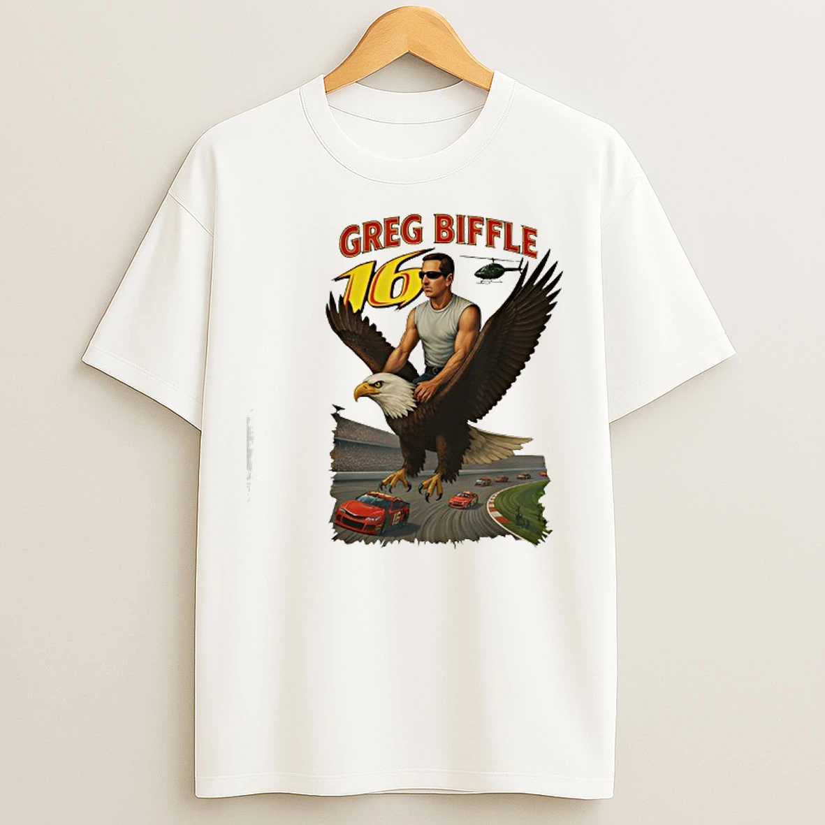 Classic Greg Biffle Memorial Tribute Race Car Champion T Shirts