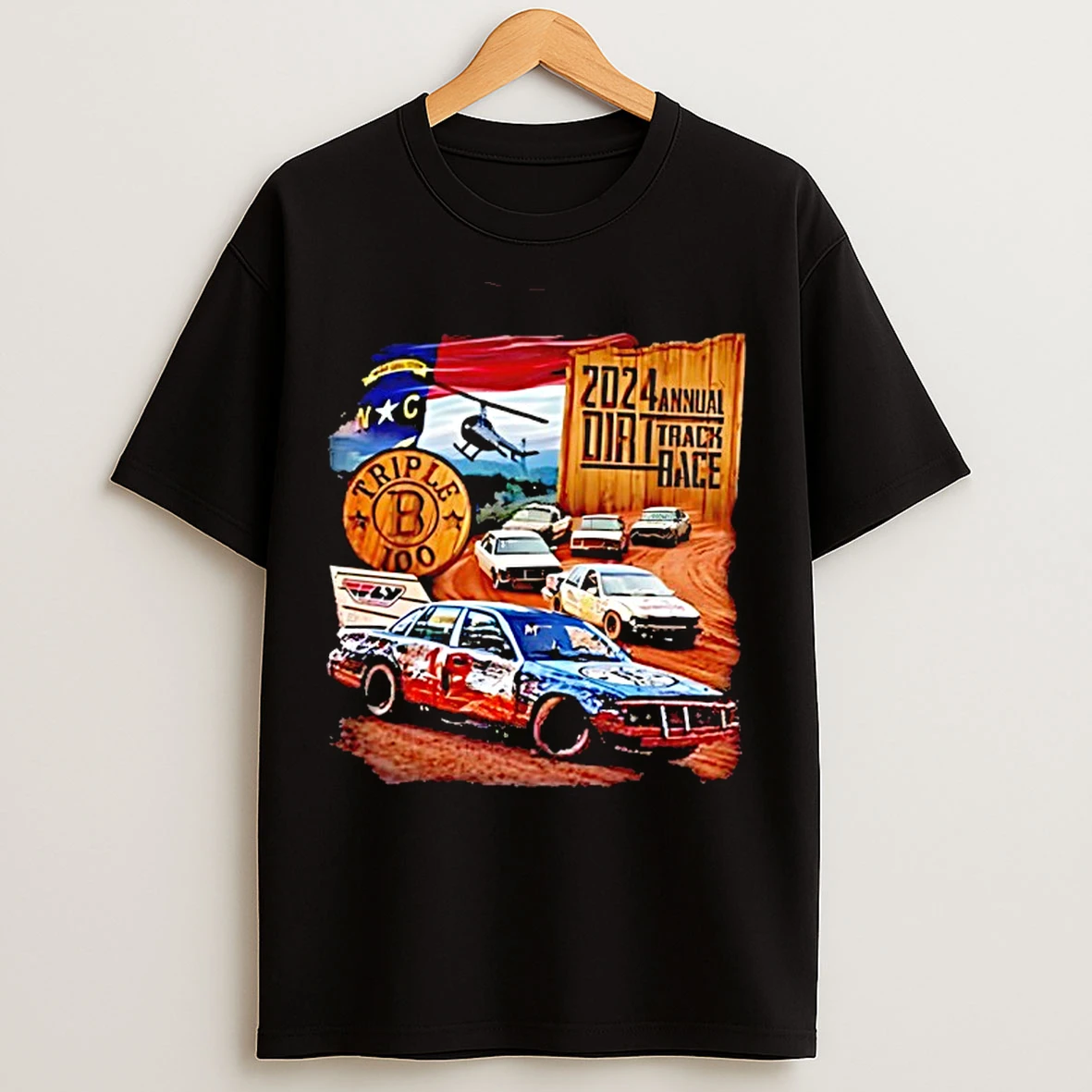 Classic Greg Biffle Triple B 100 2024 Dirt Annual Track Bace T Shirts
