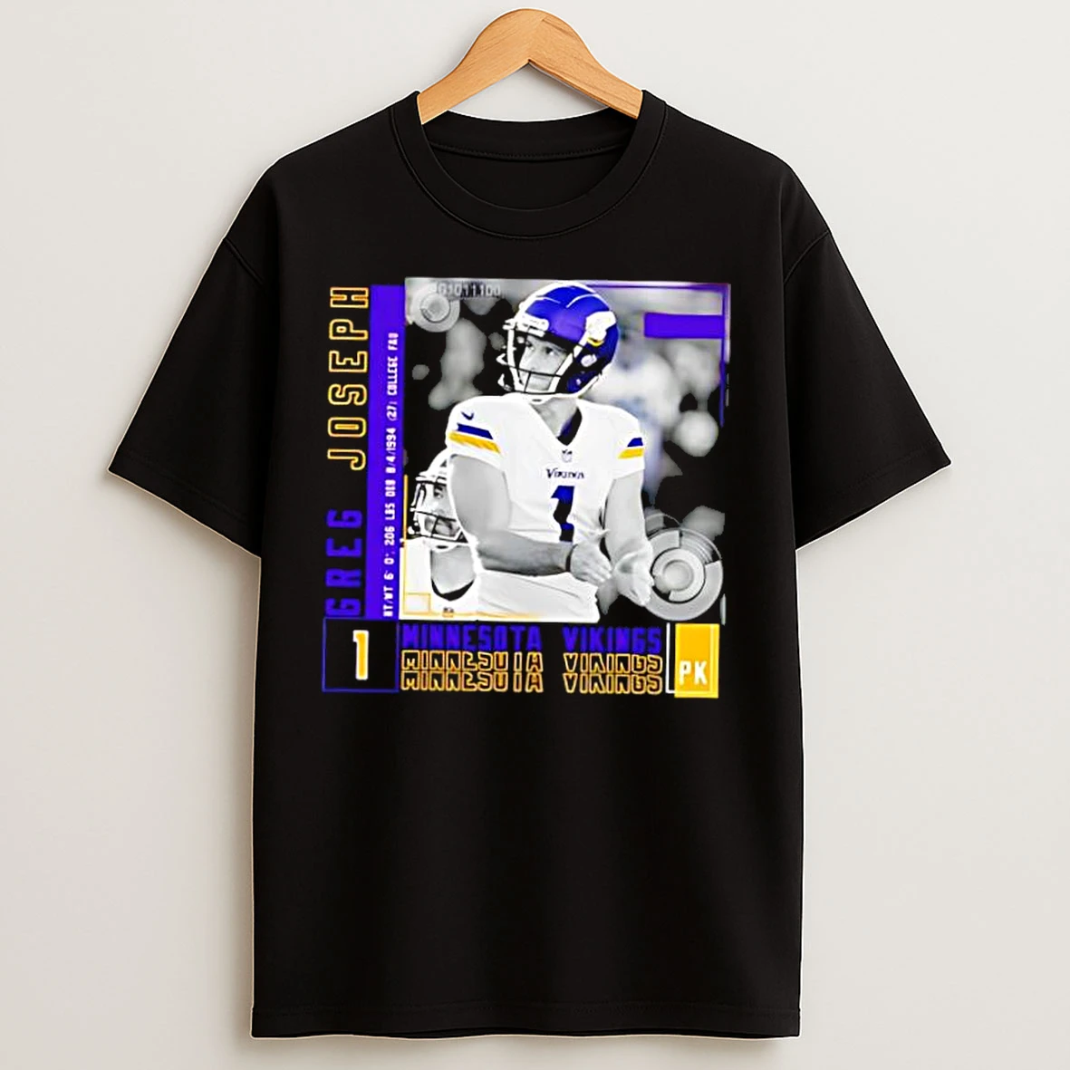 Classic Greg Joseph Football Minnesota Vkings T Shirts
